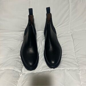 NEW Allen Edmonds Sz 9.5 D Grafton Black Leather Chelsea Boot Men New